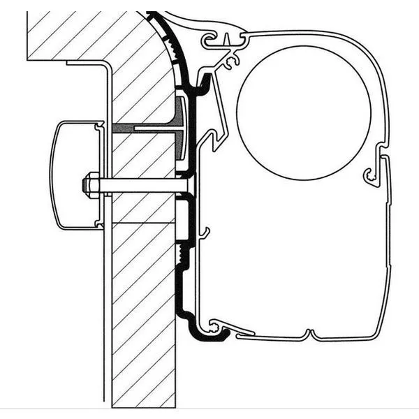 Thule Adapter Bürstner, Länge 5,5 M 1 Thule Adapter Bürstner, Länge 5,5 M