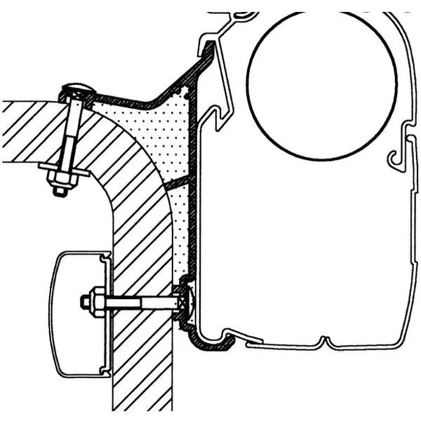 Thule Adapter Hymer B2-Klasse, Länge 4,5 M 1 Thule Adapter Hymer B2-Klasse, Länge 4,5 M