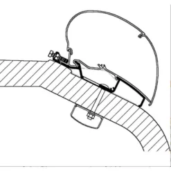 Thule Adapter LMC Liberty TI / TEC, Länge 3,75 M