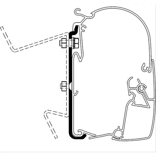 Thule Adapter VW Westfalia 1 Thule Adapter VW Westfalia