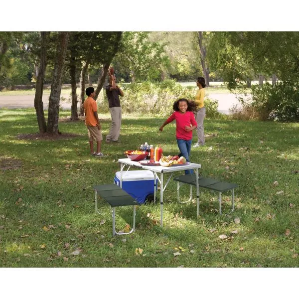 Campingtisch Mit Bank Coleman Pack-Away Table For 4 5 Campingtisch Mit Bank Coleman Pack-Away Table For 4 – Bild 5