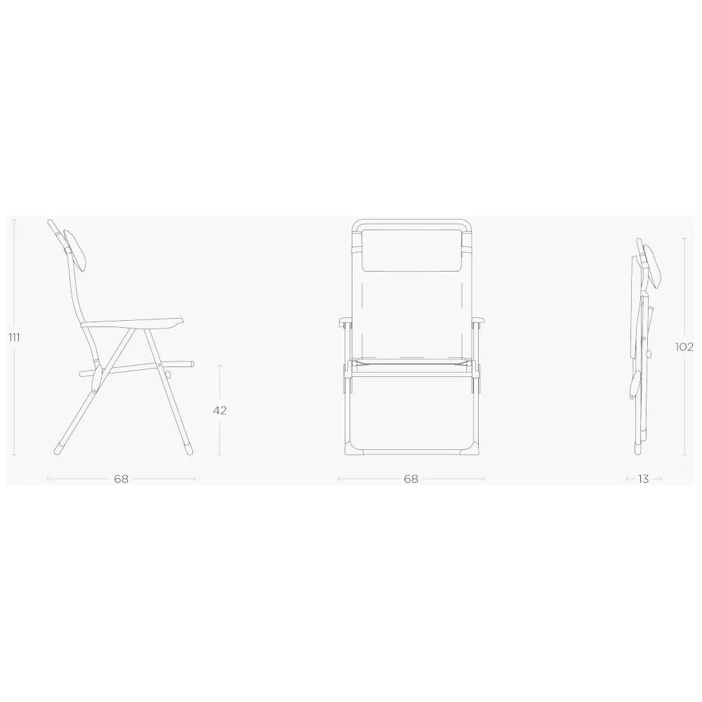Camping-Klappsessel Lafuma Alu Cham XL, Ocean II 2 Camping-Klappsessel Lafuma Alu Cham XL, Ocean II – Bild 2