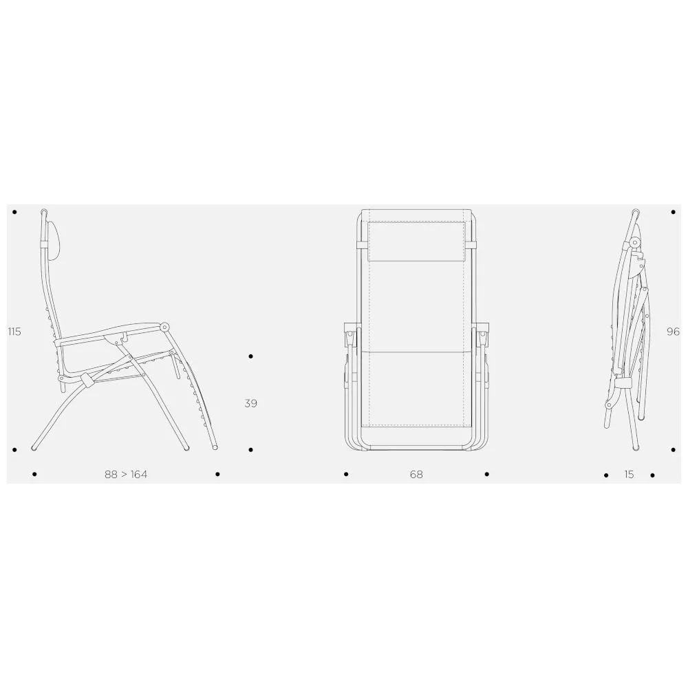 Relaxstuhl Lafuma RSXA Clip, Graphite 2 Relaxstuhl Lafuma RSXA Clip, Graphite – Bild 2