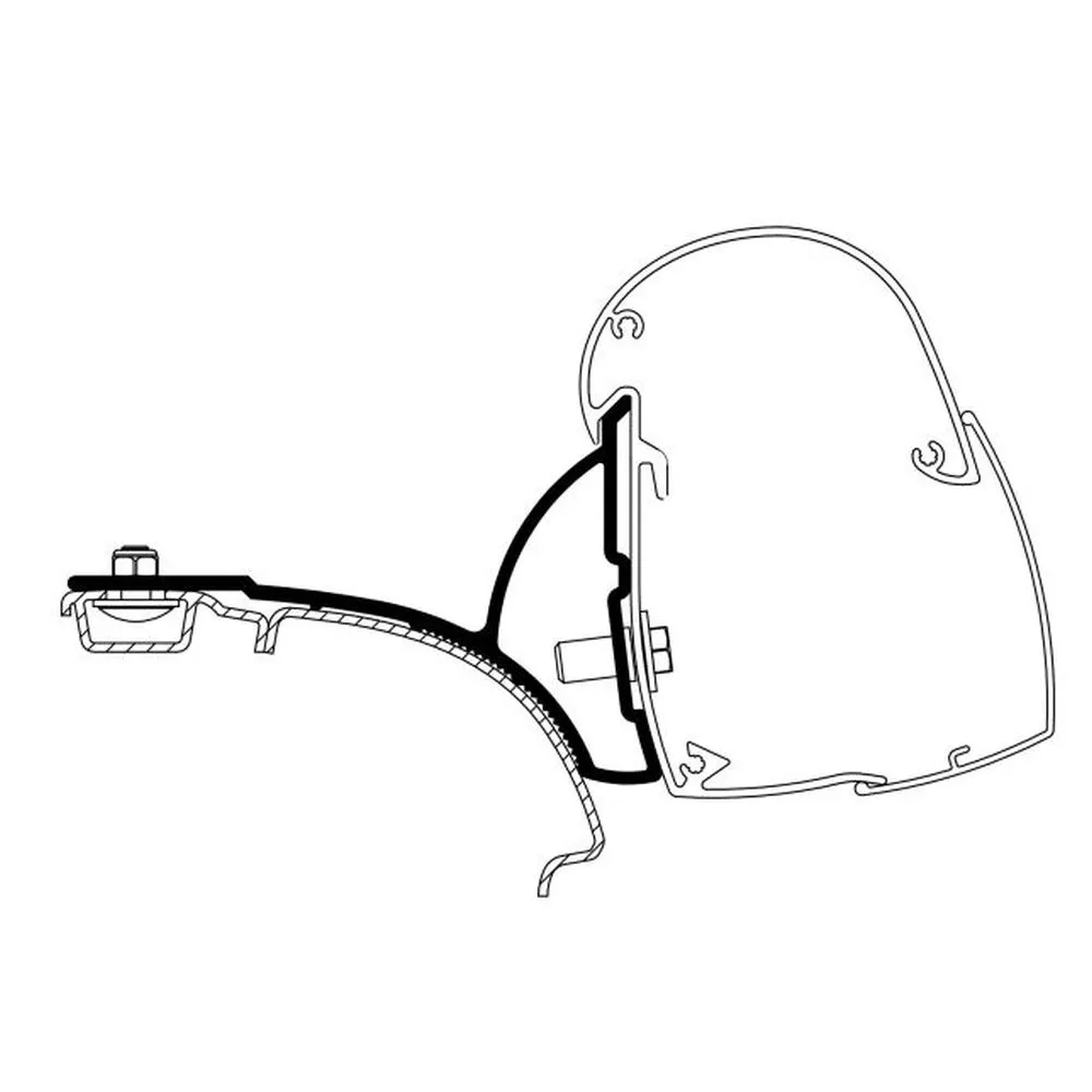 Thule Omnistor 5102 Markisen-Adapter VW T5 / T6 Mit C-Schiene 1 Thule Omnistor 5102 Markisen-Adapter VW T5 / T6 Mit C-Schiene